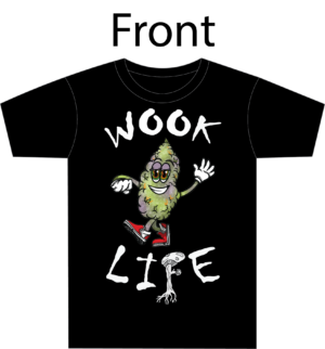 Wook life T-shirt “The Fonge” (curved logo)